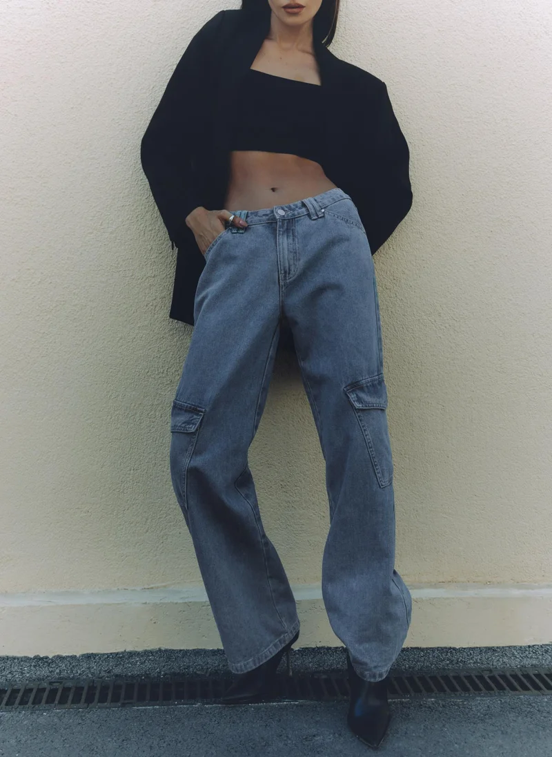 ليتشي بنطلون جينز فضفاض